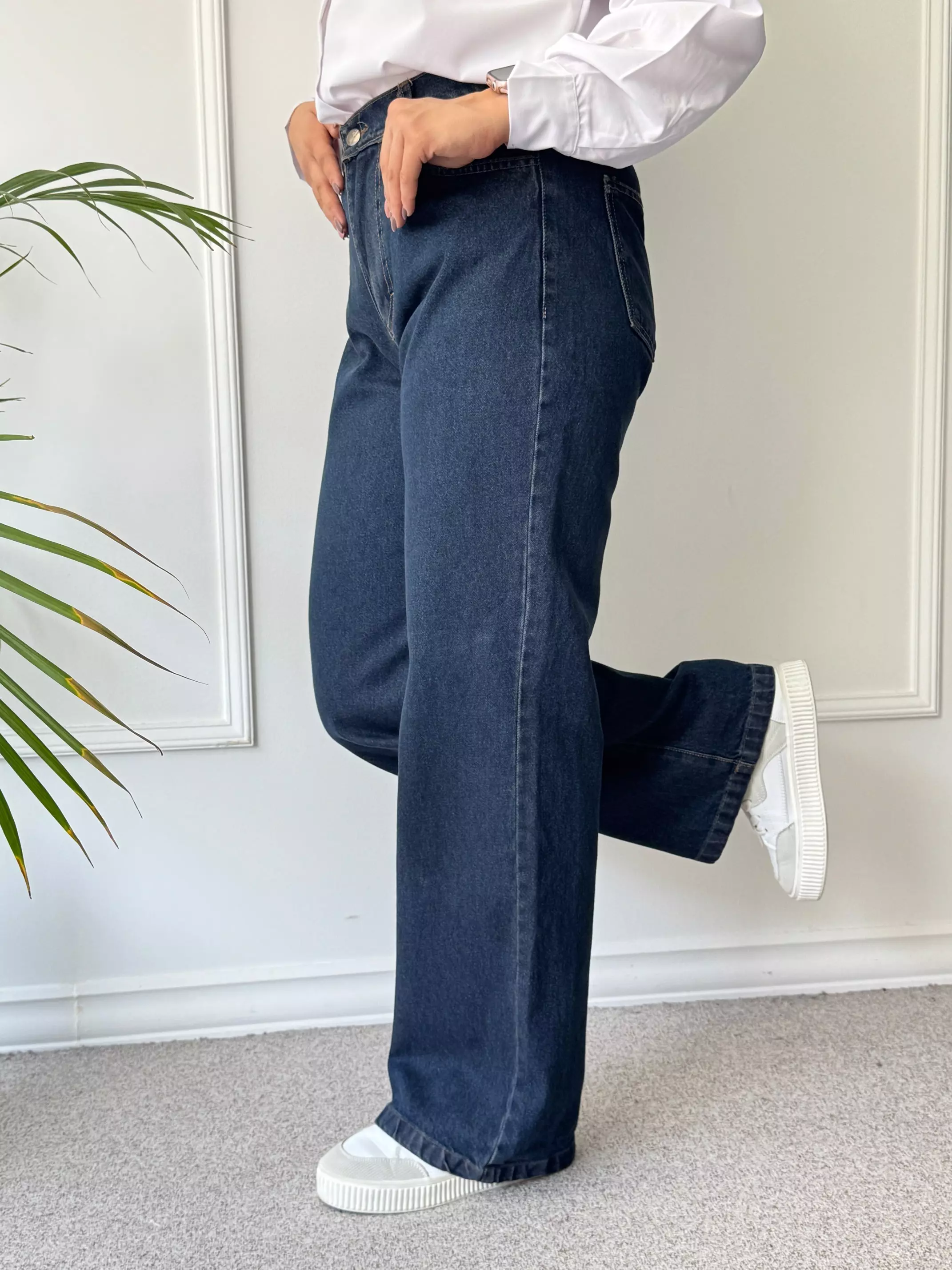 شلوار جین نیم بگ